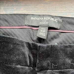 Banana Republic Black Velvet pants